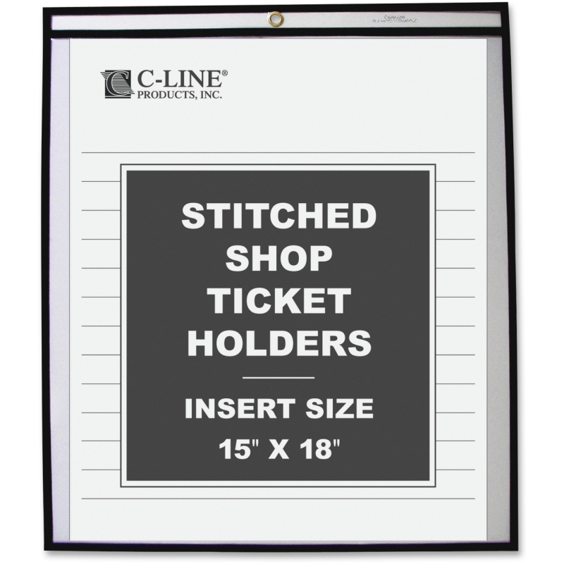 C-Line Stitched Vinyl Shop Ticket Holders 46158 CLI46158