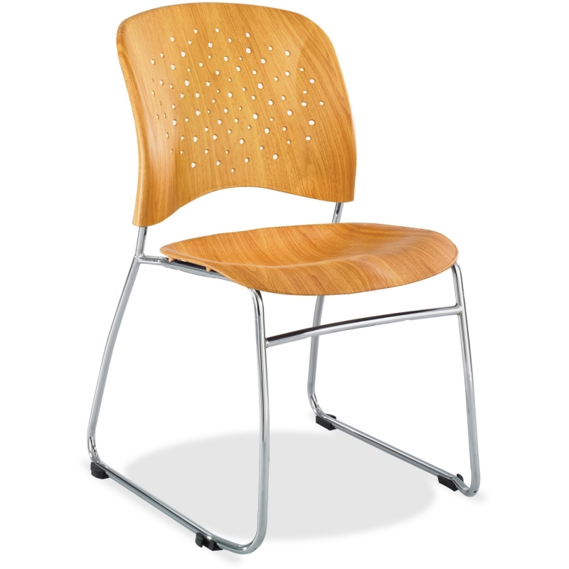 Safco Reve Plastic Wood Back Guest Chair 6810NA SAF6810NA