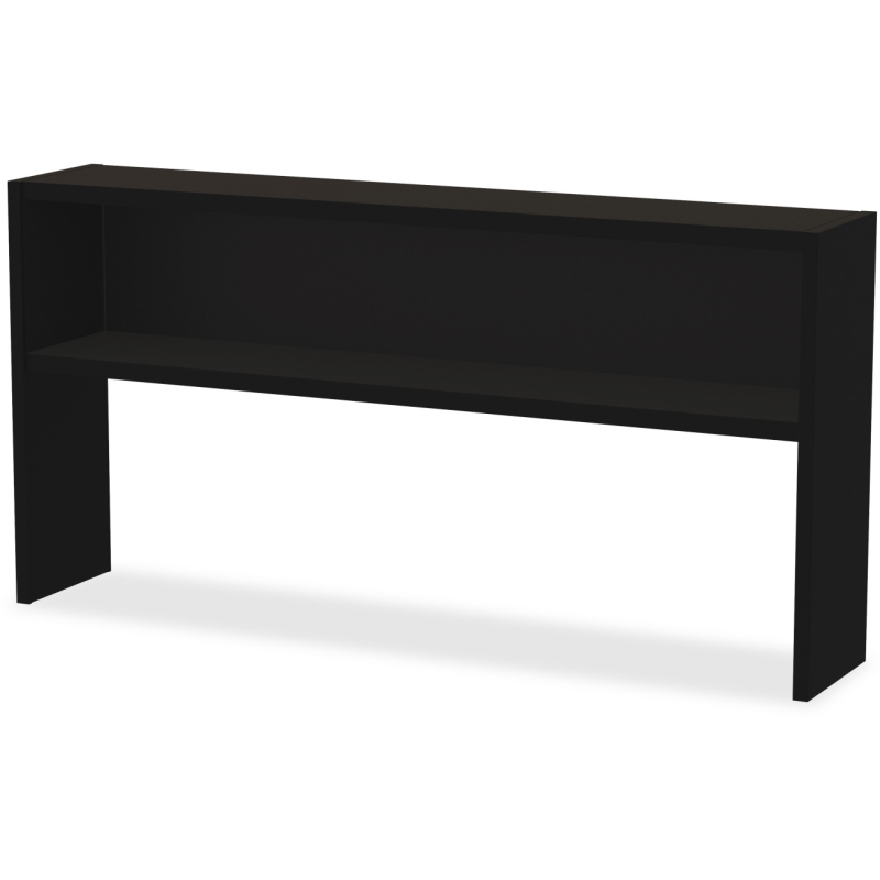 Lorell Modular Desk Series Black Stack-on Hutch 79167 LLR79167