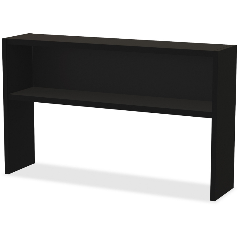 Lorell Modular Desk Series Black Stack-on Hutch 79169 LLR79169