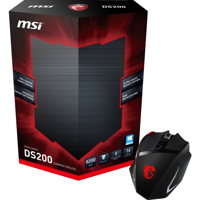 MSI Interceptor Gaming Mouse INTERCEPTOR DS200 DS200
