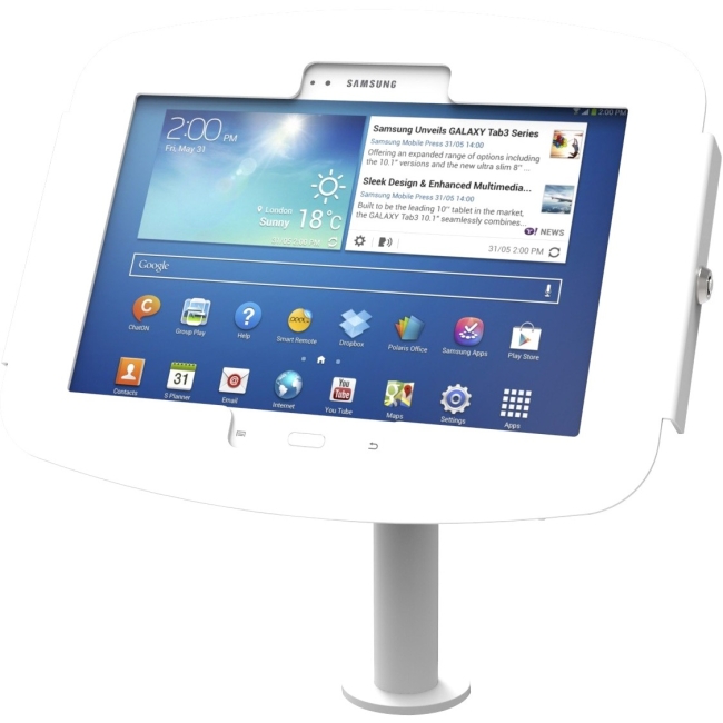 Compulocks The Pole Galaxy Tab Kiosk - Galaxy Tab Stand with Cable Management 920W400GEW