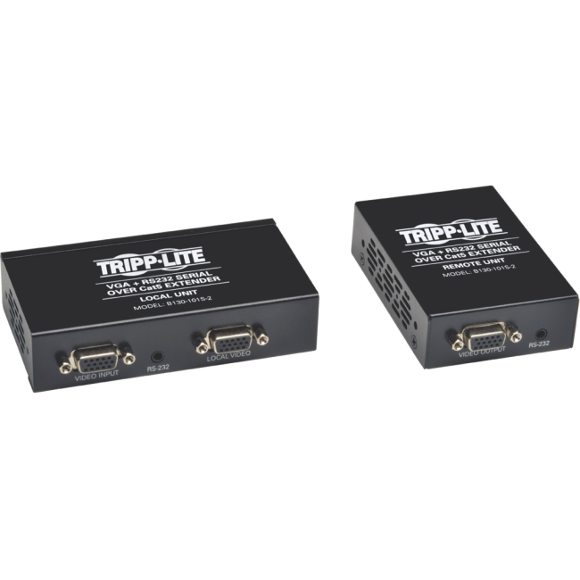 Tripp Lite VGA + RS232 Serial Over Cat5 Extender B130-101S-2