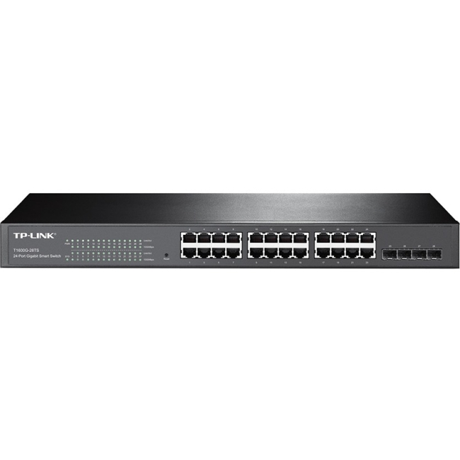 TP-LINK JetStream 24-Port Gigabit Smart Switch with 4 SFP Slots T1600G-28TS