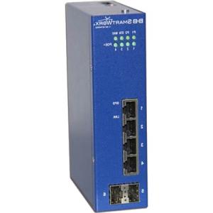 B+B 6 Port Gigabit Industrial PoE+ Ethernet Switch with 2 SFP ports ESWGP206-2SFP-T