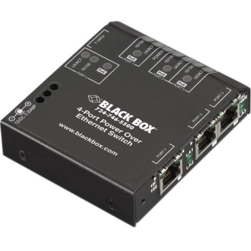 Black Box 4-Port Power over Ethernet Switch LP004A
