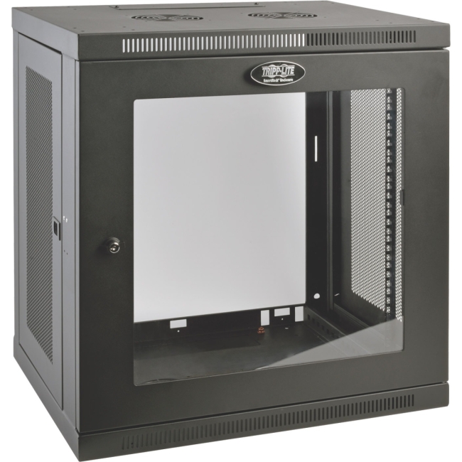 Tripp Lite SmartRack 12U Low-Profile Switch-Depth Wall-Mount Rack Enclosure Cabinet SRW12UG