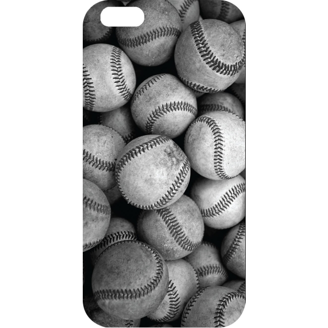 OTM iPhone 6 Black Matte Case Rugged Collection, Baseball IP6V1BM-RGD-02