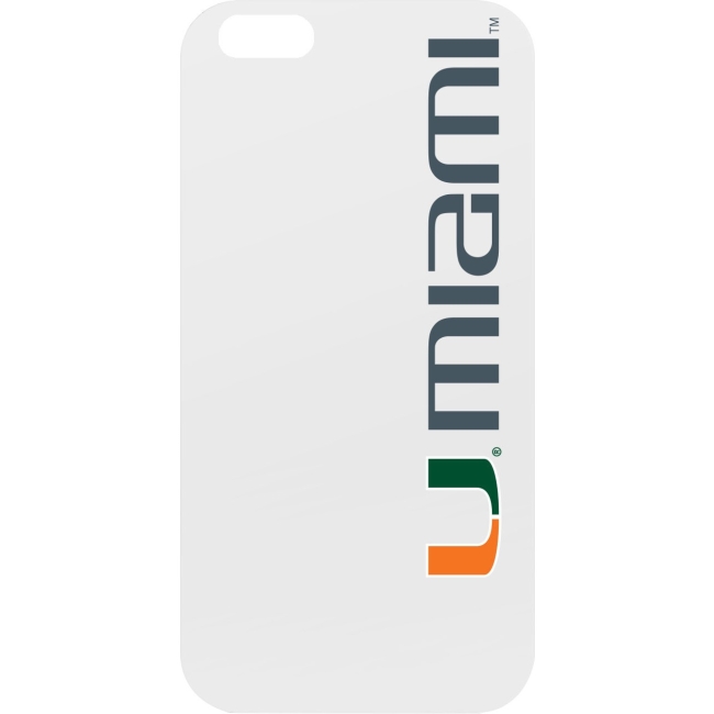 OTM iPhone 6 White Glossy Classic Case University of Miami IPH6CV1WG-MIA
