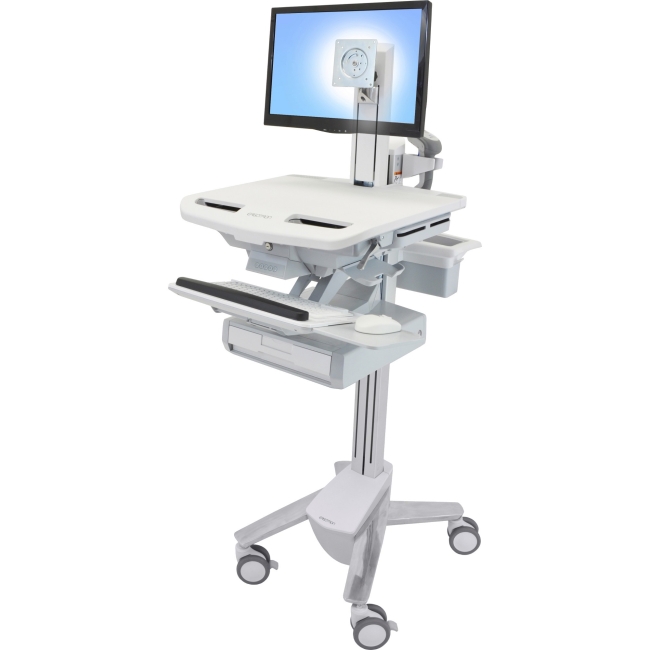 Ergotron StyleView Telepresence Cart, Dual Monitor SV43-1310-0 SV44