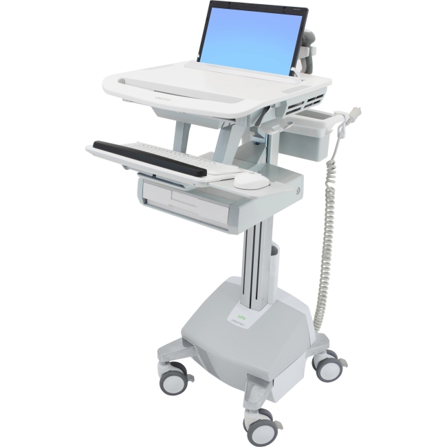 Ergotron StyleView Laptop Cart, LiFe Powered, 1 Drawer SV44-1112-1 SV44