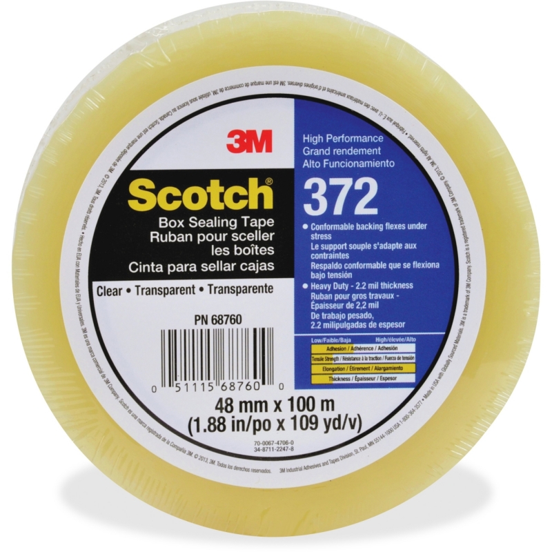 Scotch Box-Sealing Tape 372 37248X100CL MMM37248X100CL