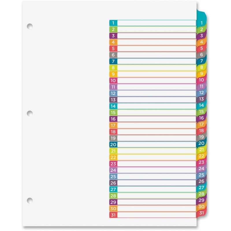 Avery Ready Index 1-31 Tab Dividers 11846 AVE11846