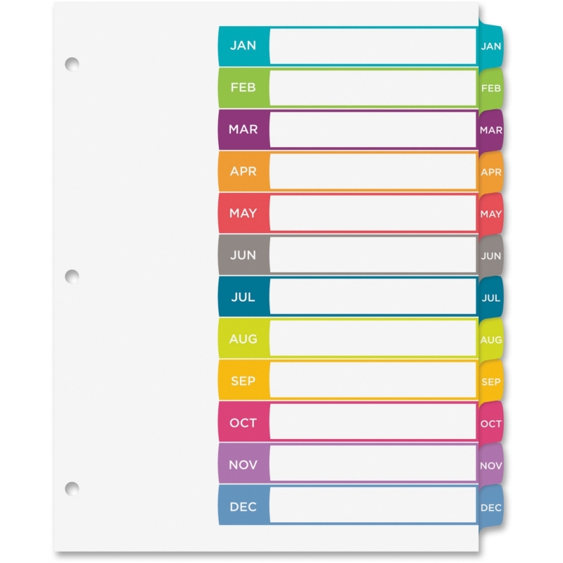 Avery Ready Index Jan-Dec Tab Dividers 11847 AVE11847