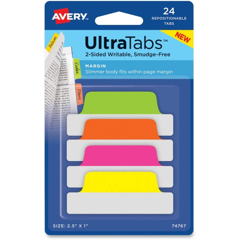 Avery Ultra Margin Tabs 74767 AVE74767