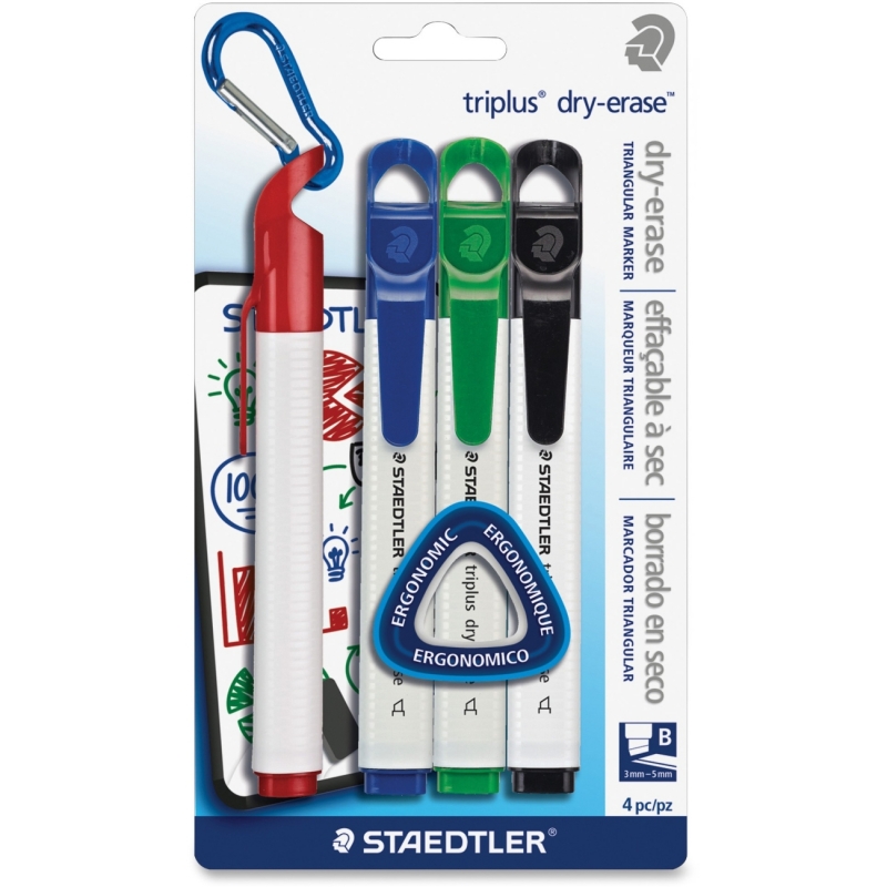 Staedtler Triplus Broad Tip Whiteboard Markers 3571SBK4A6 STD3571SBK4A6