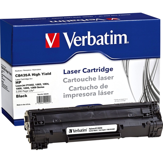 Verbatim HP CB435A High Yield Remanufactured Laser Toner Cartridge 99225