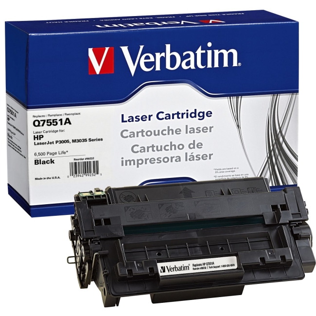 Verbatim HP Q7551A Remanufactured Laser Toner Cartridge 99232