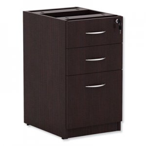 Alera Valencia Box/Box/File Full Pedestal, 15 5/8w x 20 1/2d x 28 1/2h, Espresso ALEVA532822ES