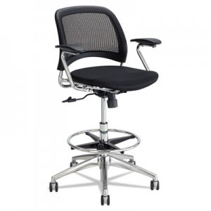 Safco Reve Series Mesh Extended-Height Chair, Black SAF6820BL 6820BL