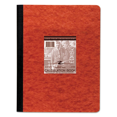 Roaring Spring Section Sewn Lab Notebook, Quadrille, Red Cover, 11 3/4 x 9 1/4, 76 Shts/Pad ROA77155