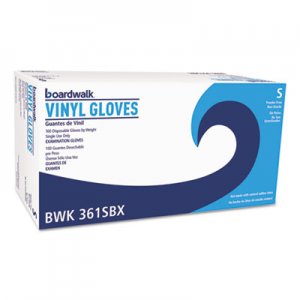Boardwalk Exam Vinyl Gloves, Clear, Small, 3 3/5 mil, 1000/Carton BWK361SCT