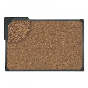 Genpak Tech Cork Board, 48 x 36, Cork, Black Frame UNV43023