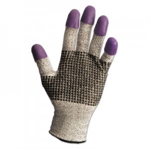 Jackson Safety G60 Purple Nitrile Gloves, 230 mm Length, Medium/Size 8, Black/White, 12 Pair/CT KCC97431CT KCC 97431