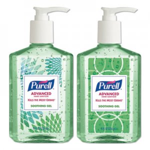 PURELL Advanced Instant Hand Sanitizer with Aloe, 8 oz Bottle, 4/Pack GOJ967406DECOPK 9674-06-ECDECO