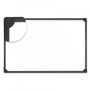 Genpak Design Series Magnetic Steel Dry Erase Board, 36 x 24, White, Black Frame UNV43025
