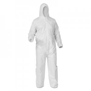KleenGuard A35 Coveralls, Hooded, X-Large, White, 25/Carton KCC38939 38939