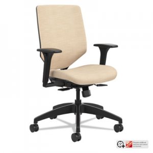 HON Solve Series Upholstered Back Task Chair, Putty HONSVU1ACLC22TK SVU1ACLC22TK
