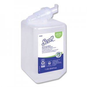 Scott Essential Green Certified Foam Skin Cleanser, Neutral, 1000mL Bottle, 6/Carton KCC91565CT KCC 91565