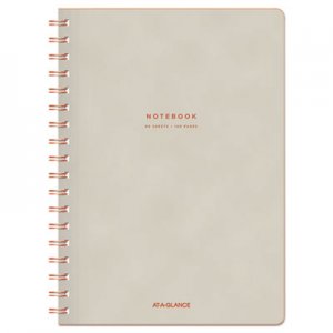 At-A-Glance Collection Twinwire Notebook, Legal, 9 1/2 x 7 1/4, Tan/Red, 80 Sheets MEAYP14007 YP14007