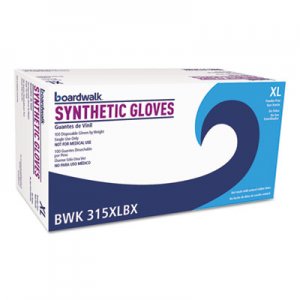 Boardwalk Powder-Free Synthetic Vinyl Gloves, X-Large, Cream, 4 mil, 100/Box BWK315XLBX