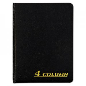 Adams Account Book, 4 Column, Black Cover, 80 Pages, 7 x 9 1/4 ABFARB8004M ARB8004M