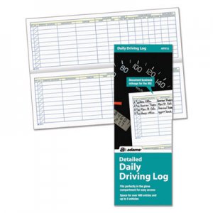 Adams Detailed Daily Driving Log, 3 1/4 x 9, 45 Pages ABFAFR15 AFR15