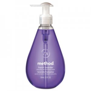 Method Gel Hand Wash, French Lavender, 12 oz Pump Bottle, 6/Carton MTH00031CT MTH00031