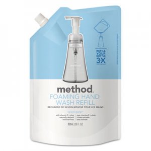 Method Foaming Hand Wash Refill, Sweet Water, 28 oz Pouch, 6/Carton MTH00662CT MTH00662