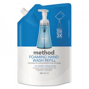 Method Foaming Hand Wash Refill, Sea Minerals, 28 oz Pouch, 6/Carton MTH00667CT MTH00667