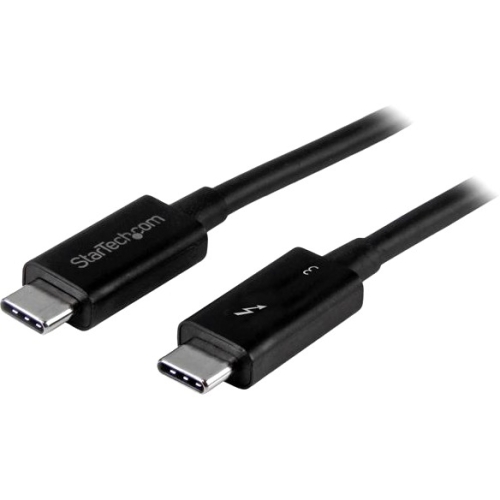 StarTech.com 0.5m Thunderbolt 3 (40Gbps) USB C Cable - Thunderbolt and USB Compatible TBLT34MM50CM