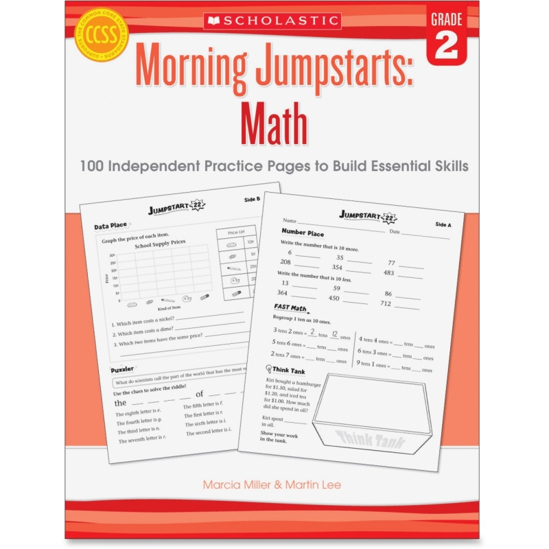 Scholastic Grade 2 Morning Jumpstart Math Workbook 545464153 SHS545464153