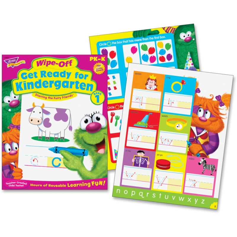 Trend Get Ready For Kindergarten Wipe-off Book 94127 TEP94127