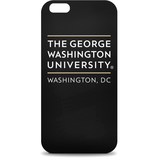 Centon George Washington University Black Phone Case, Classic V1 IPH6CV1BM-GWU