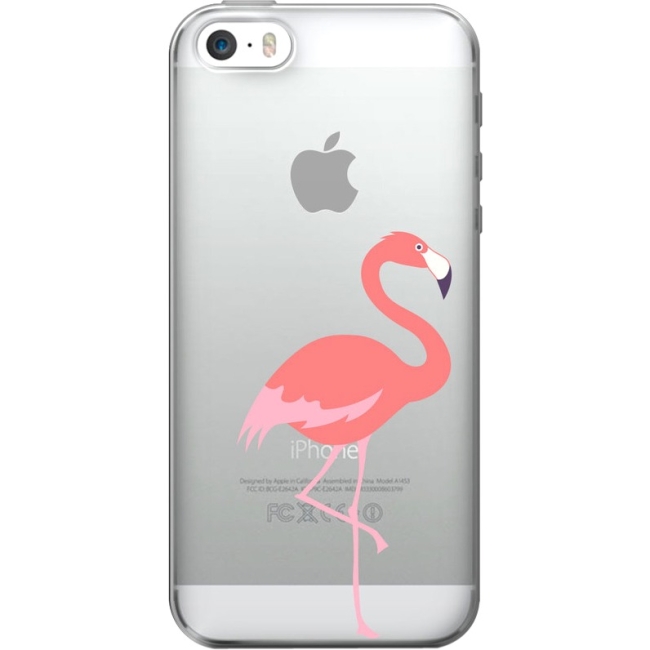 OTM Critter Prints Clear Phone Case, Flamingo IP6V1CLR-CRIT-01