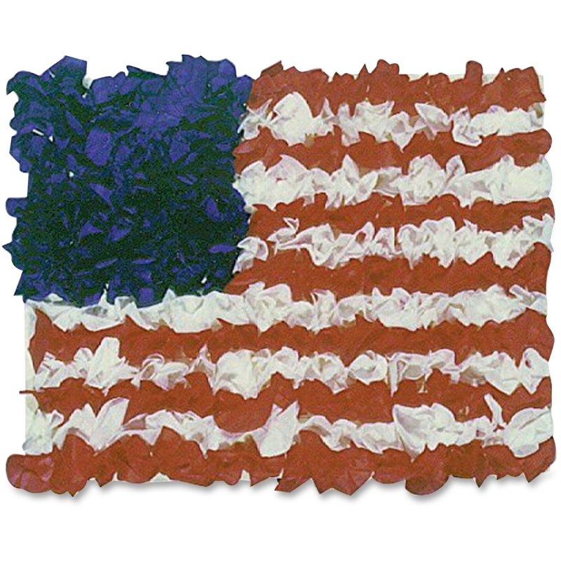 Hygloss American Flag Tissue Craft Kit 41004 HYX41004