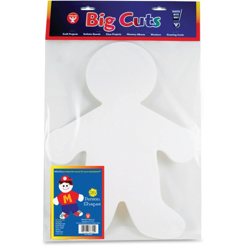 Hygloss Big Cuts Person Shapes 68355 HYX68355