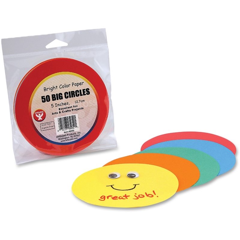 Hygloss Color Paper Circles 5052 HYX5052