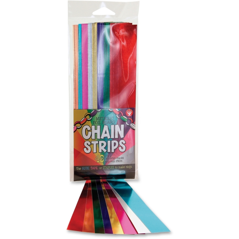 Hygloss Non-gum Metallic Foil Chain Strips 17014 HYX17014