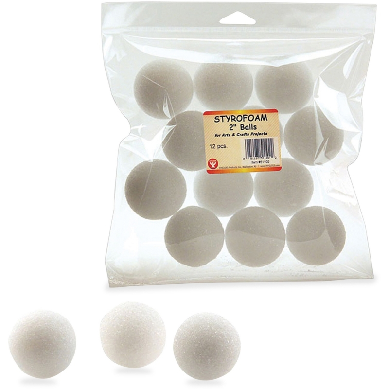 Hygloss Styrofoam Balls 51102 HYX51102